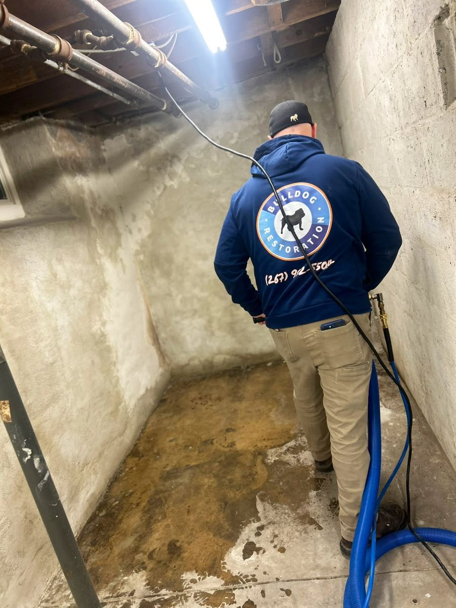 water damage restoration work by Bulldog Cleaning & Restoration in Huntingdon Valley, PA (photo 8 of 8)