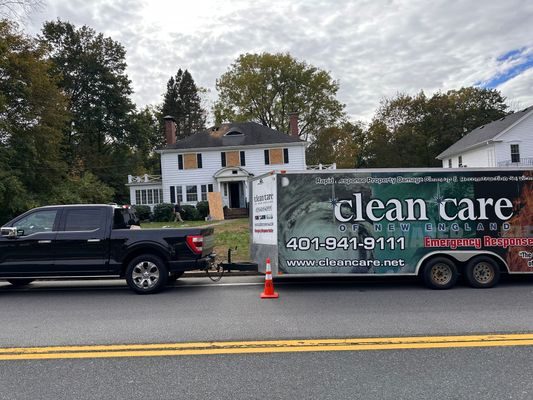 water damage restoration work by Clean Care of New England in Cranston, RI (photo 5 of 5)