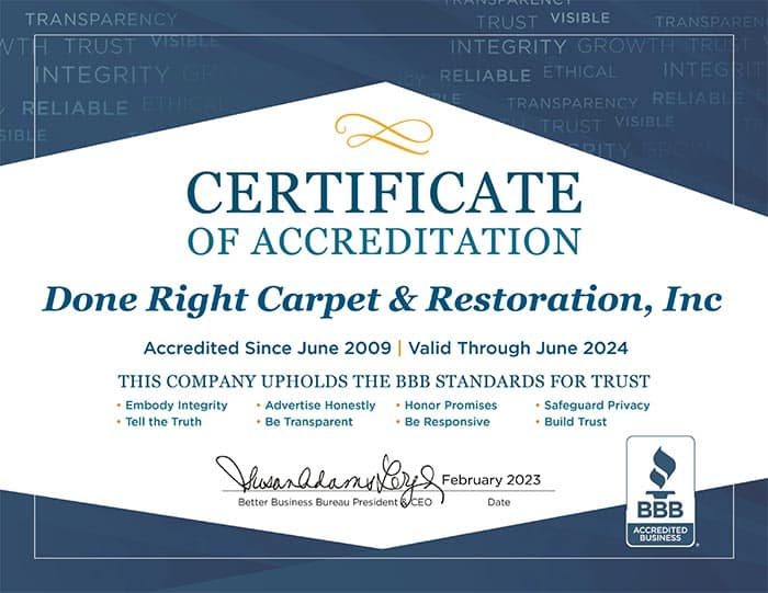 Done Right Carpet & Restoration Inc. — restoration services in Spring Lake Park, MN