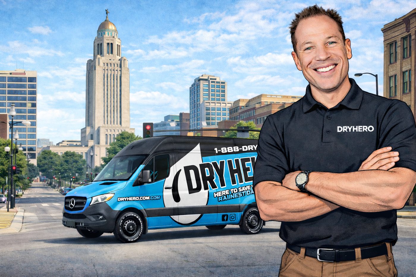 restoration work by DryHero Water & Mold in Lincoln, NE (photo 2 of 5)