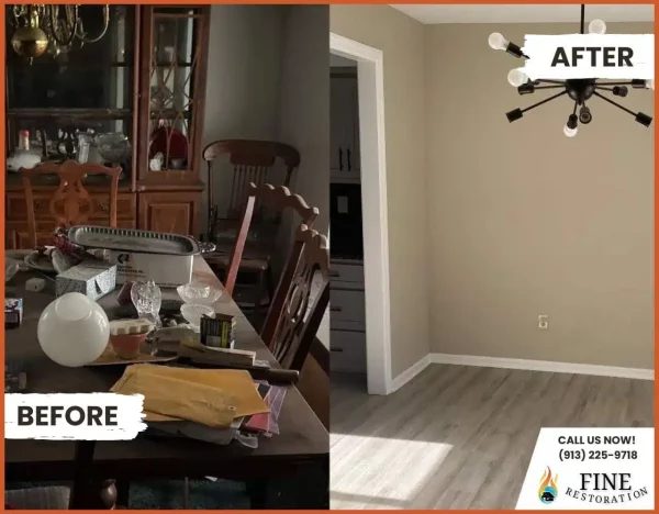 restoration work by Fine Restoration Kansas city in Blue Springs, MO (photo 2 of 5)