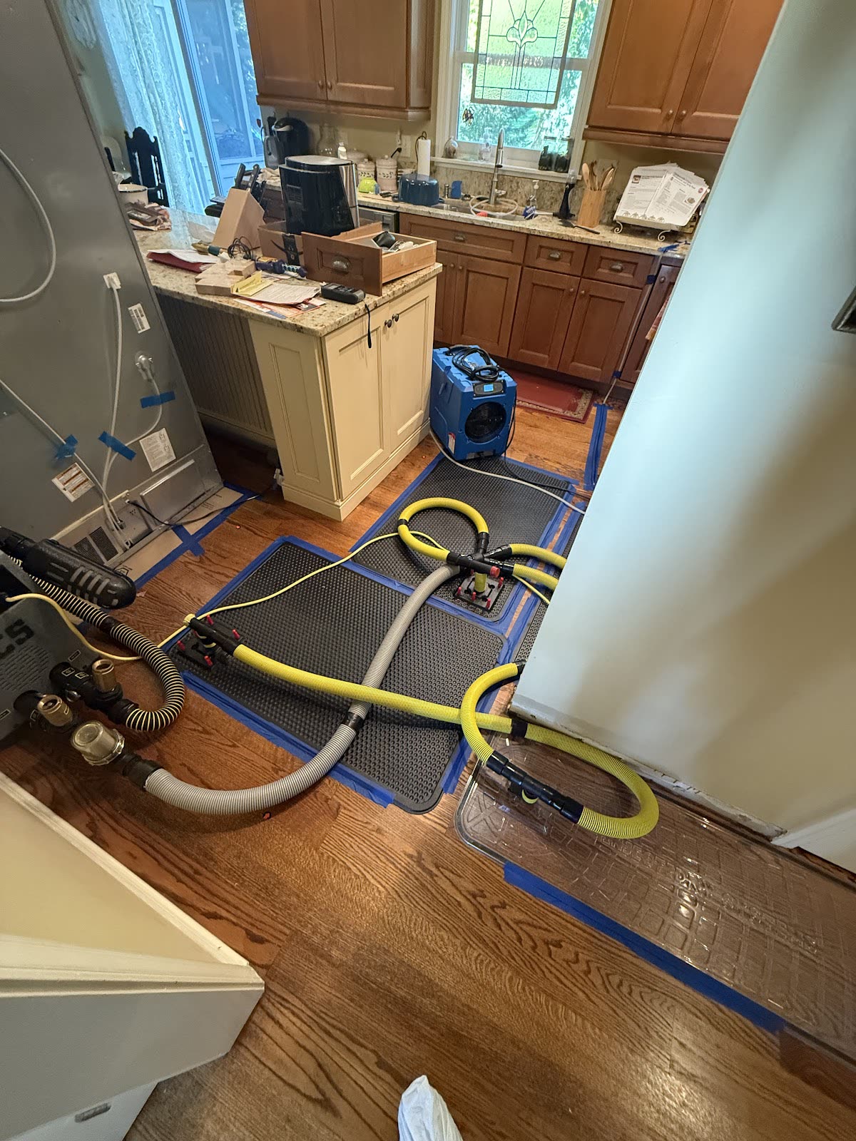 water damage restoration work by GoDry Chicago in Northfield, IL (photo 6 of 8)