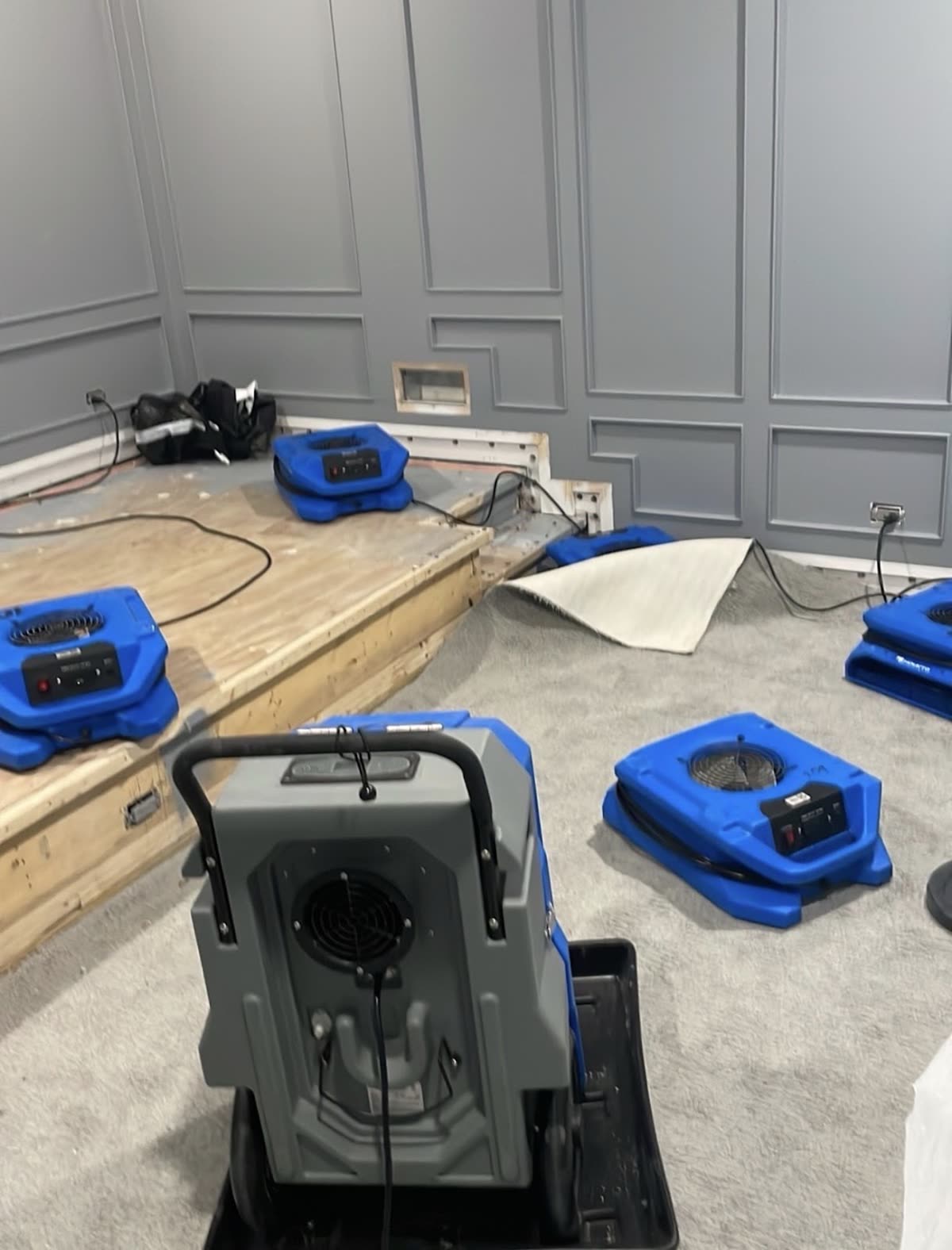 water damage restoration work by GoDry Chicago in Northfield, IL (photo 7 of 8)