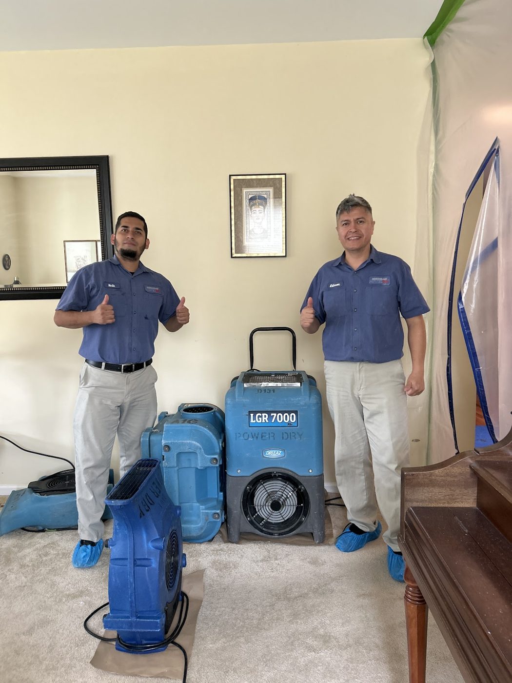 water damage restoration work by Northeast Power Dry in Bound Brook, NJ (photo 5 of 5)