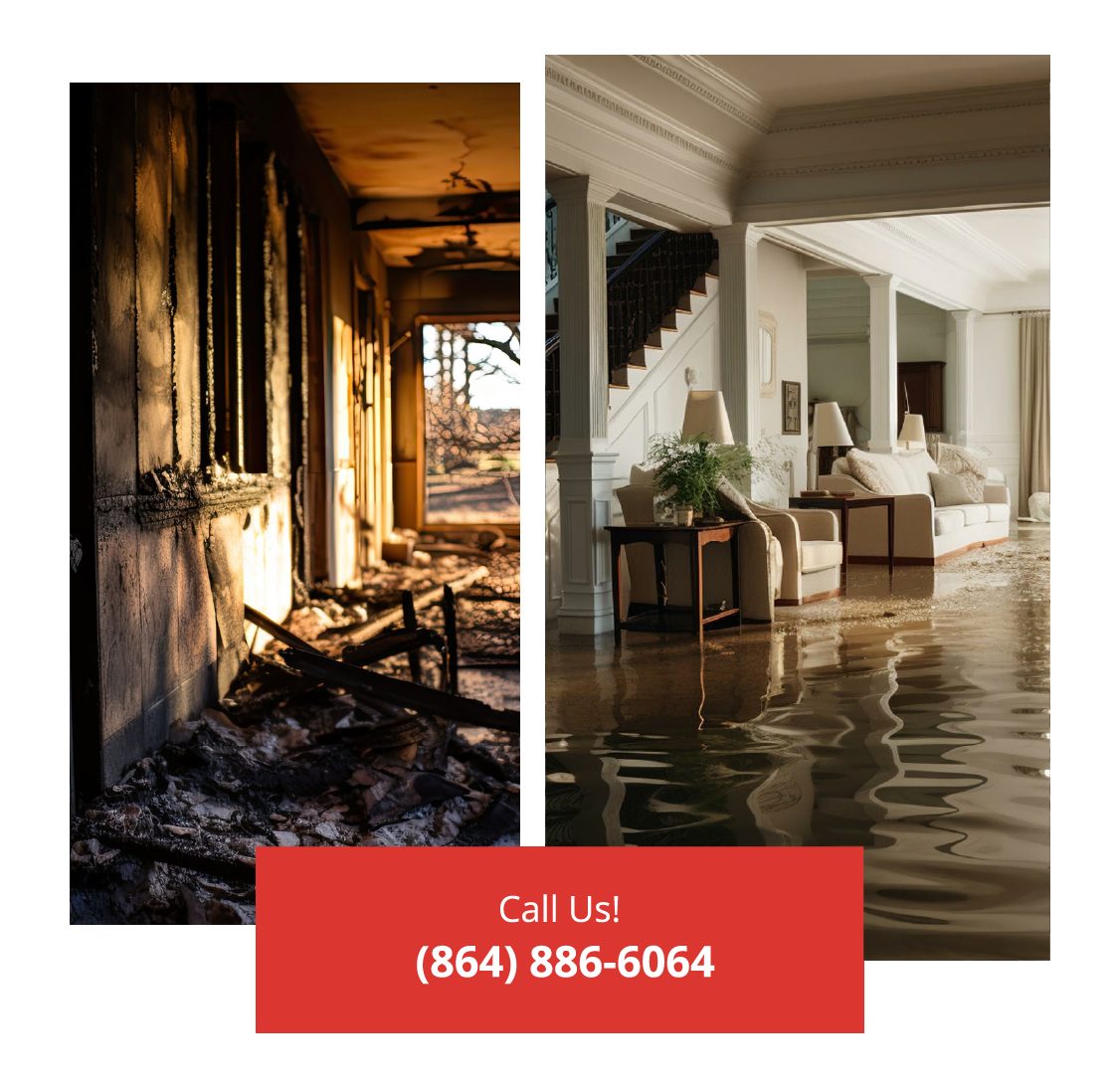 restoration work by Property Plus - Water and Fire Damage Restoration in Greenville, SC (photo 3 of 5)