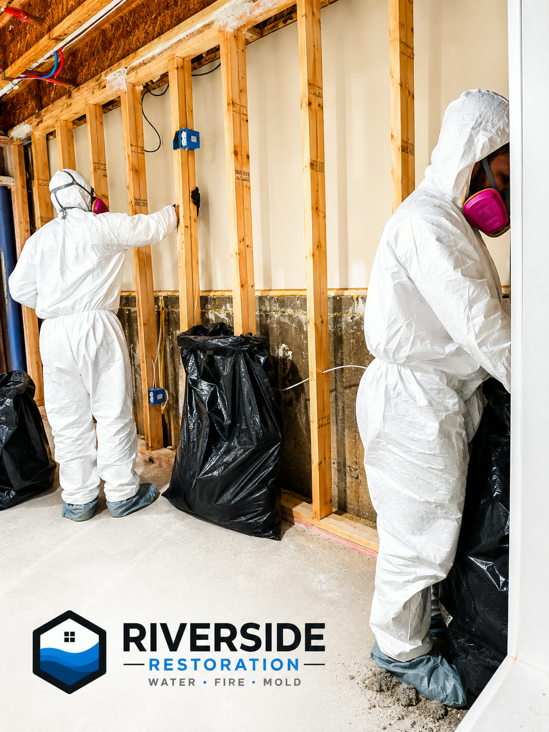 water damage restoration work by Riverside Restoration in Ada, MI (photo 5 of 6)