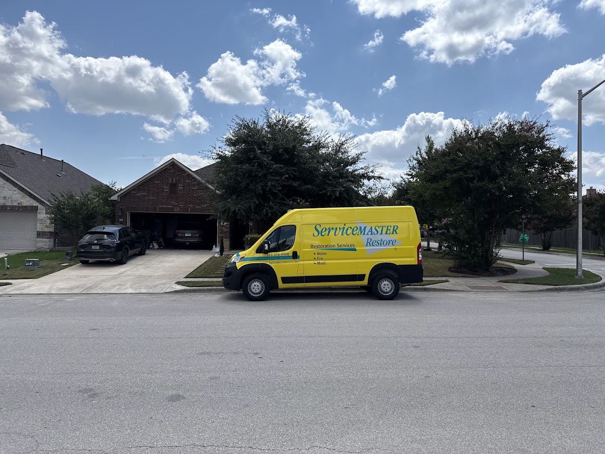 water damage restoration work by ServiceMaster Restoration by Blakely Services in Austin, TX (photo 5 of 6)