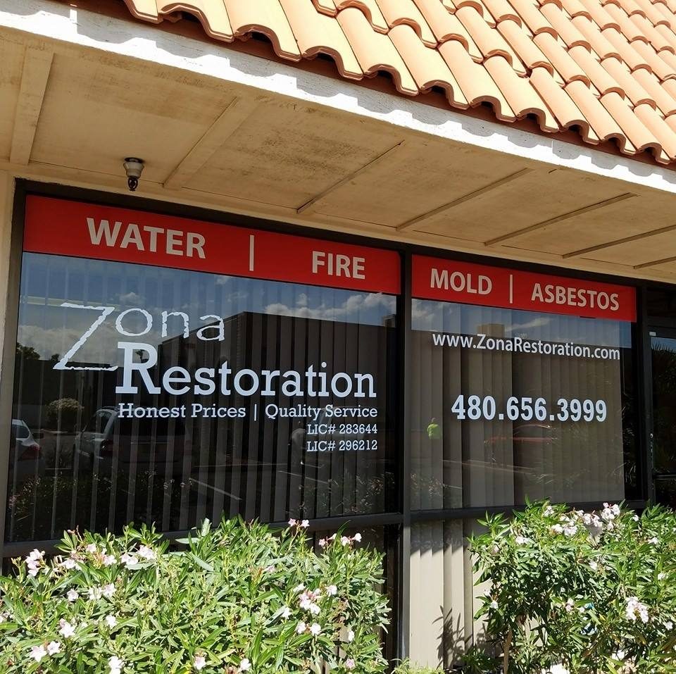 water damage restoration work by Zona Restoration in Tempe, AZ (photo 5 of 5)